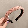 Korean Cloth Braid Headband Woven Knitted Twisted Shape Hair Wrap Knitted Corss Elastic Hair Band