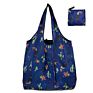 Large Capacity Grocery Food Plaid Tote Bag Supermarket Foldable Blue Reuseable Shopping Bags Logo Printed