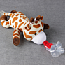 Large Doll Baby Boy Girl Dummy Pacifier Chain Clip Plush Animal Toys Soother Nipples Holder (Not Include Pacifier)