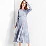 Latest plus Size Long Sleeve Midi Dress Maternity Clothing for Photography