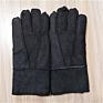 Leather Men Keeping Worm Gloves inside Wool Lining Thickened Sheepskin Fur Leather Glove