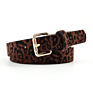 Leopard Pants Waist Belts for Women Faux Fur Animal Print Belts