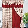 Living Room Ready Made American Style Luxury Hotel Jacquard Valance Curtain Design Home Curtain for Windows