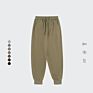 Loose Casual Sweatpants Men 330 Gsm Terry Solid Ankle Banded Sports Trousers