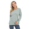 Loose Style Big Size Long Maternity Hoodie Women Nursing Sweatshirts Breastfeeding Coats Thick Fabric S-Xxl