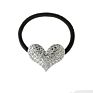 Lower Stock Women Hair Accessory Black Elastic Tie Heart Hair Rope