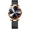 Luxury Civo Wrist Female Alloy Case Crystal Bracelet Silver Stainless Steel Mesh Belt Quartz Watch