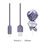 Maoxin Unique Beautiful Lollipop Package Design 1M Ip Type C Data Usb Cable Micro Usb