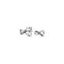 Marfend Earring Infinity Knot Stud Earrings with Crystal for Women Wedding Fit Pan Jewelry Gift 925 Sterling Silver