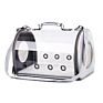 Material Casual Breathable Clear Pet Carrier Handbag Transparent Shoulder Crossbody Cat Dog Carrier Travel Bag