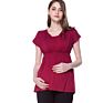 Maternity Clothing Nursing Top Breastfeeding T Shirt for Pregnant Women Casual Soft Stretch Fabric Design