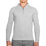 Men's Knit Sweater Long Sleeve Slim Fit 1/4 Quarter Zip Pullover High Sweater Men's Sports Soft Sweater