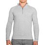 Men's Knit Sweater Long Sleeve Slim Fit 1/4 Quarter Zip Pullover High Sweater Men's Sports Soft Sweater