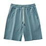 Mens Plain Cotton Terry Gym Shorts for Workout