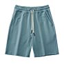 Mens Plain Cotton Terry Gym Shorts for Workout