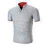 Men's Slim Solid Color Stand Collar Polo T-Shirts