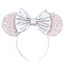 Metallic Rainbow 5" Hair Bows Mouse Ears Hairband for Girls Big Sequins Ears Chic Headband Diy Hair Accessories