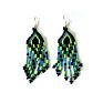 Mexican Chaquira Women Earrings Handmade Beaded in Mexico For