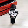 Mickey Mouse Kids Watch Children Leather Strap Quartz Watches Boy Girl Birthday Gift Clock Young Man Happy Time Top