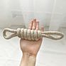 Multi Set Eco Gray Natural Hemp Rope Pet Dog Toy Interactive Durable Cotton Rope Hemp Dog Toy Set
