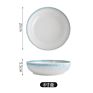 Multiple Color Modern Tableware Dessert Pasta Dishes Stoneware Red Plates for Restaurant