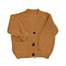 Muti Solid Color Spring Autumn Sales Girls Sweater with Buttons and Pocket Kids Chunky Knit Cardigan Girls Sweater