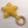 Mzl Baby Molar Teether Color Crochet Star Rattle Baby Molar Bracelet Necklace Toy