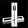 Natural Energy Amethyst Reusable Healing Crystal Straw Agitator Energy Stone Natural Crystal Hexagonal 304 Stainless Steel Straw