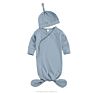 Newborn Infant Toddler Boy Girl 100% Cotton Knotted Kimono Baby Sleep Gown with Hat