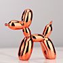 Nordic Resin Dog Crafts Electroplating Balloon Dog Sculpture Home Decorations Modern Living Room Desktop Animal Decor Ornament