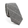 Novelty Formal Dark Color Stripe Check Cotton Business Neck Ties for Gentlemen