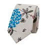 Novelty Mens Colorful Floral Cotton Linen Neck Ties for Wedding Party