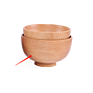 Organic Bowl 100% Natural round Salad Bowl Bamboo Wooden Bowls