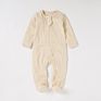 Organic Cotton Autumn Long Sleeve Footie Baby Boy Bodysuit