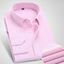 Oversized Long Sleeve Dress Shirts for Men White Blue Black Pink Shirt Office Business Formal plus Size Men Shirt