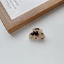 Package Plastic Shell Curved Leopard Small Hair Clamp Clips Hairclips Cellulose Acetate Kids Mini Hair Claws for Babies