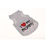 Pet Dog Vest Cute Pet Clothes with I Love My Mommy Daddy Printed Puppy Funny Pet Apparel for Dogs and Cats