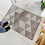 Polypropylene Dust-Proof Bath Rug Doormat Water Absorbent Geometric Pattern Floor Mats for Bathroom Kitchen