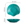 Porcelain Dessert Snack Fruit Salad Tableware Shell Shape Ceramic Plate for Restaurant
