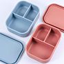 Portable Food Grade Leakproof Food Container Kids Safe Silicone Bento Lunch Box