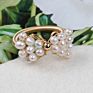 natural freshwater pearl five-pointed star heart butterfly shape rings