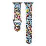 Printed Flowers Pattern Rubber Watch Band 38Mm 42Mm Silicon Sports Watch Strap for Apple Watch Series 7 6 5 4 3 41 45Mm