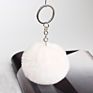 Product Bag Accessories 8Cm Cute Puff Key Ring Pom Pom Key Chains Fluffy Keychain