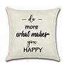 Proverbs Series Digital Printing Pillowcase Letter Cushion Cover Home Decor