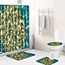 Qiaoze Shower Curtain in Stock Shower Curtain with Bath Rug Sets 3D Shower Curtain