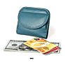 Real Leather Rfid Blocking Women Small Size Money Wallet with With Folding Coin Purse