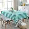 Red and White Rectangle Polyester Plaid Table Cloth Checkered Gingham Tablecloth for Picnic,Holiday,Dinner,Kitchen