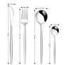 Reusable Black and Gold Luxury Hotel Wedding Flatware Set Stainless Steel Cutlery Sets with Box