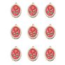 Rose Flower Charms Enamel Alloy Charms for Diy Jewelry Necklace Bracelet Making