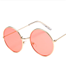 Round Pink Sunglasses Ladies Sunglasses Ladies Alloy Mirror Women Black round Frame Sunglasses Colorful Ocean Film